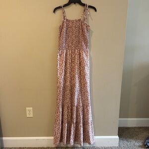 Floral Pink Maxi Romper